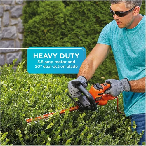 Vista 13 de BLACK+DECKER Cortasetos con sierra, 20 pulgadas, con cable (BEHTS300)