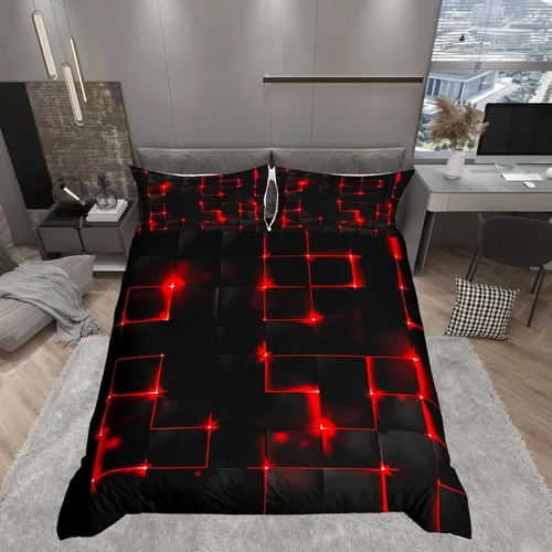 Vista 40 de Juego de funda de edredón con lazo de dibujos animados para niñas, tamaño individual, juegos de ropa de cama de princesa con lazo para niños, 2 Azul