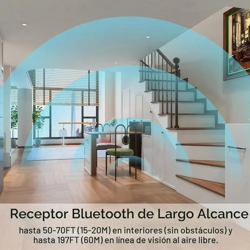 Vista 5 de SIMOLIO Receptor Bluetooth de alta fidelidad para estéreo casero con aptX Negro
