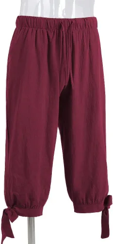 Vista 5 de Colorful House - Disfraz de pantalones de pirata para hombre, pantalones renacentistas medievales, pantalones vikingos medievales, traje de cosplay