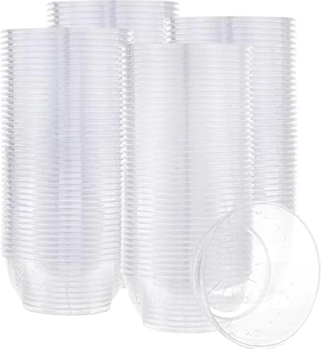 Vista 10 de PLASTICPRO - Recipientes desechables de plástico duro transparente de gran peso, tamaño para postre, para fiesta, de 6 onzas, paquete de 40