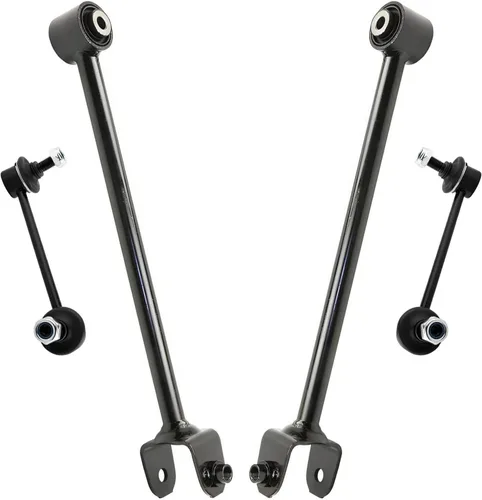 Vista 51 de Detroit Axle - 4 piezas de brazos de control traseros para Ford C-Max, Focus, Mazda 3 5, Volvo C30, C70, S40, V50, 4 brazos de control superiores e