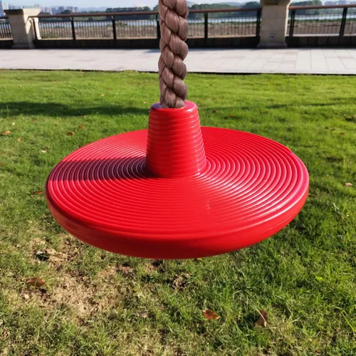 Vista 9 de Cuerda de escalada de árbol y asiento de columpio de disco para niños, accesorios para patio trasero al aire libre