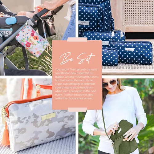 Vista 5 de JuJuBe Be Set - Juego de bolsas de organización, bonito juego de neceser de viaje para mujer, elegante bolso de mano o bolso de mano