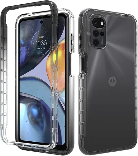 Vista 32 de Pzwoxukhov Funda para Xiaomi Poco M3 M2010J19CG M2010J19CI Caso, alta transparencia, color degradado, funda de absorción de impactos anticaída
