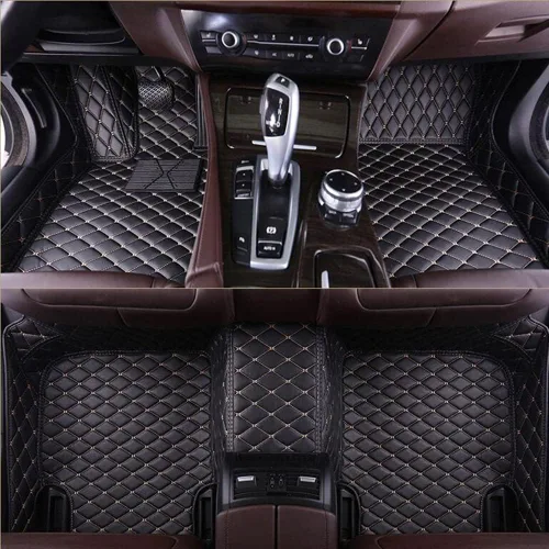 Vista 12 de Tapetes personalizados de cuero sintético para el 98 % de los sedán, SUV, deportivos, cobertura completa, lindas alfombras de automóvil para hombres