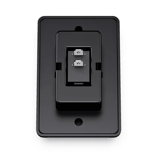 Vista 3 de Interruptor de encendido/apagado moderno de SPST único con tapa, 12 voltios, para RV, remolque, cámper, con etiqueta adhesiva (Negro)