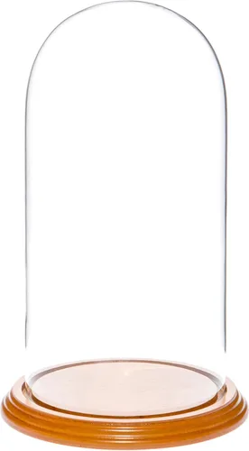 Vista 8 de Plymor Cúpula de cristal de 5.5" x 11" (base de madera MDF negra)