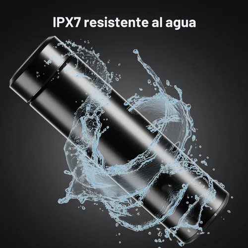 Vista 4 de PARACITY Botella de agua aislada, botella de agua de acero inoxidable de 15 Negro