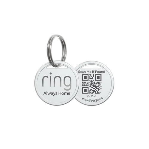 Vista 2 de Identificador de mascota Ring Identificador fácil de usar con código QR, alertas de escaneo en tiempo real, perfil de mascota para compartir