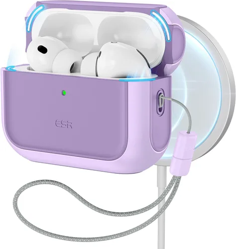 Vista 22 de ESR Funda para AirPods Pro 3, compatible con AirPods Pro de 3ª generación (2025), compatible con MagSafe, cubierta de protección completa contra