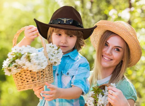 Vista 7 de Jastore sombreros occidentales para niños, sombreros de vaquero de fieltro para niños y niñas, sombrero Fedora Jazz, sombreros de vaquera