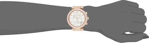 Vista 6 de Michael Kors - Reloj Parker de acero inoxidable con detalles de diamantes