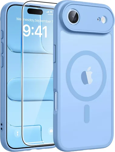 Vista 256 de FNTCASE - Funda para iPhone 16 Pro: magnética, mate, translúcida, de grado militar, protectora contra caídas, resistente, fina, duradera y a prueba