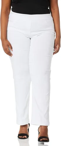 Vista 11 de SLIM-SATION - Pantalón de pierna relajada con banda ancha y control de abdomen para mujer Negro