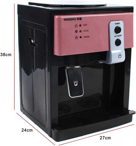 Vista 2 de Dispensador de enfriador de agua de escritorio de 5 galones, dispensador de agua caliente/fría, enfriador de agua de carga superior con función