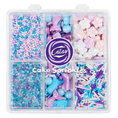 Vista 12 de Gránulos para decoración de pasteles, chispas de azúcar de chocolate de 4.8 onzas con estrellas sin pareils, confeti de azúcar y jimmies