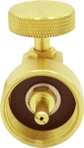 Vista 4 de MENSI Válvula de control de aguja con adaptador de botella de tanque de propano de 1/4 "NPT rosca macho para antorcha, parrilla