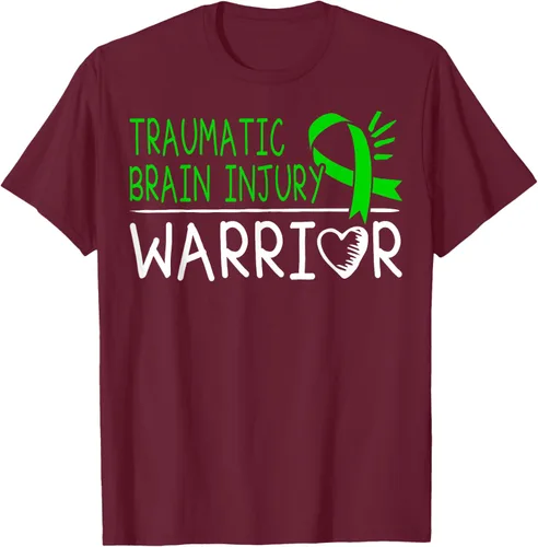 Vista 14 de Camiseta de lesión intracraneal - Camiseta de conciencia TBI, Negro, S