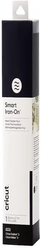 Vista 10 de Cricut Smart 2008695 - Vinilo termotransferible para planchar, 1 lámina, 13.0 in x 3.0 ft, blanco, (3 pies), 2008695