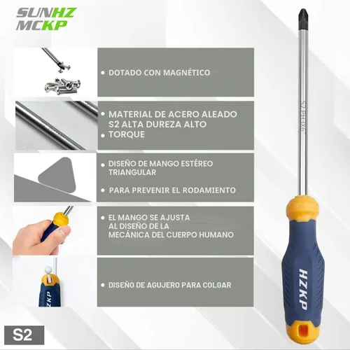 Vista 4 de SUNHZMCKP - Juego de destornilladores magnéticos de 66 piezas, acero para herramientas de aleación S2, incluye destornilladores de precisión