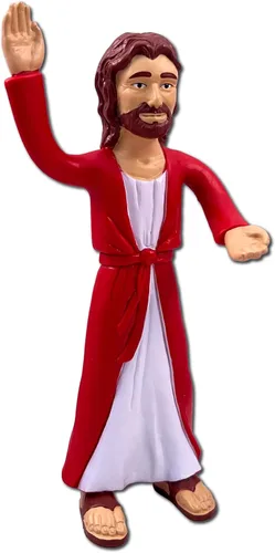 Vista 4 de NJ Croce Figura de Jesús de Nazaret de 6.5 pulgadas, juguete flexible, regalo religioso, gran personaje de la Biblia para juegos de escondite