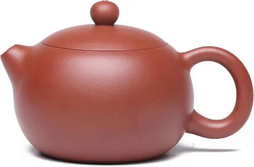 Vista 2 de Fine Yixing - Juego de tetera de arcilla china genuina hecha a mano, 7.8 onzas con 2 tazas, infundir té Kungfu