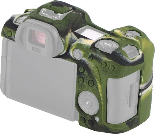 Vista 8 de Funda para cámara Canon R5 - Funda protectora de silicona para cámara réflex digital, jaula desmontable, a prueba de golpes, a prueba de polvo