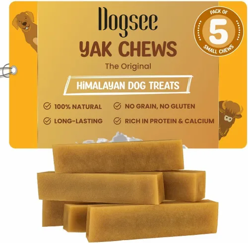 Vista 17 de Dogsee Himalayan Yak Chews (XL - 6 masticables) Masticables de yak para perros grandes Golosinas para perros Ayuda al dolor