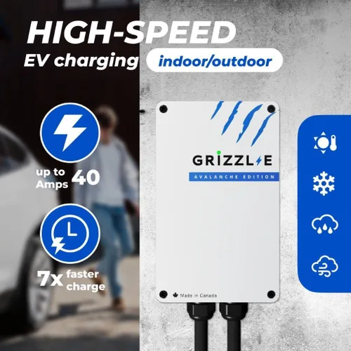 Vista 2 de Grizzl-E Classic Cargador de Vehículo Eléctrico (EV) Nivel 2 hasta 40 Amperios, Certificado UL, Estación de Carga Rápida de Pared para Auto