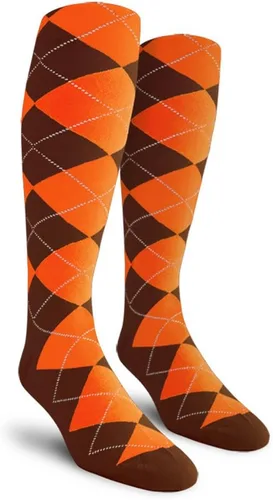 Vista 8 de Golf Knickers Calcetines Coloridos de Algodón Argyle hasta la Rodilla para Hombres, Mujeres y Jóvenes (AA-ZZ)