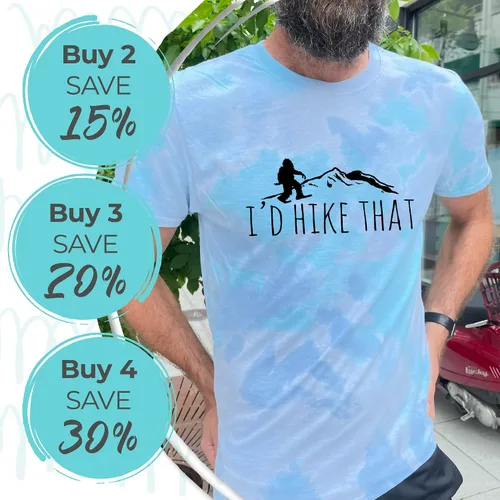 Vista 4 de Moonlight Makers, Downtown Seattle, Unisex Graphic Tie Dye Tee, Shirts With Sayings, Original Comfortable Colorful Tshirt, (XXL, Blue)