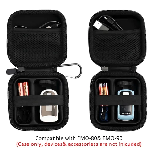 Vista 4 de Funda rígida para oxímetros EMAY Compatible con EMO-60, EMO-80, EMO-90 Funda protectora y de transporte para oxímetros de pulso Bluetooth EMAY