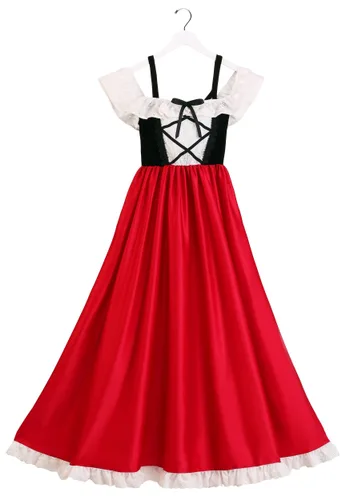 Vista 4 de Disfraz Deluxe de Caperucita Roja para Mujer Multicolor