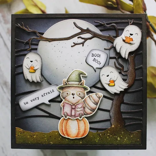 Vista 3 de Juego de sellos y troqueles transparentes para hacer tarjetas, plantillas de corte para álbumes de recortes, álbum de fotos, papel decorativo