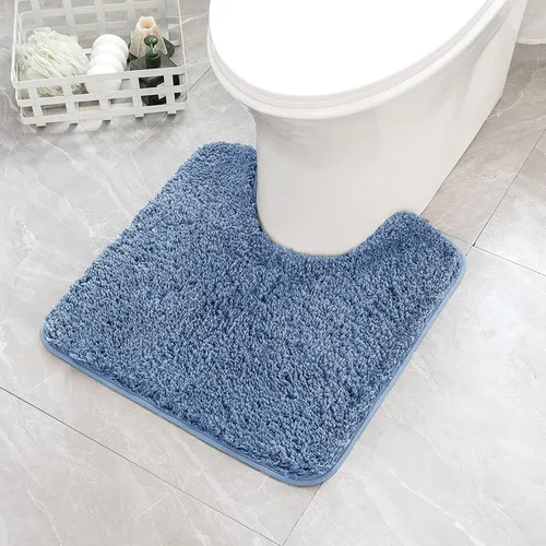 Vista 53 de MIULEE Alfombras de baño negras, suaves y pequeñas, absorbentes, antideslizantes, de secado rápido, esponjosas, para baño, bañera y duchas, lavables