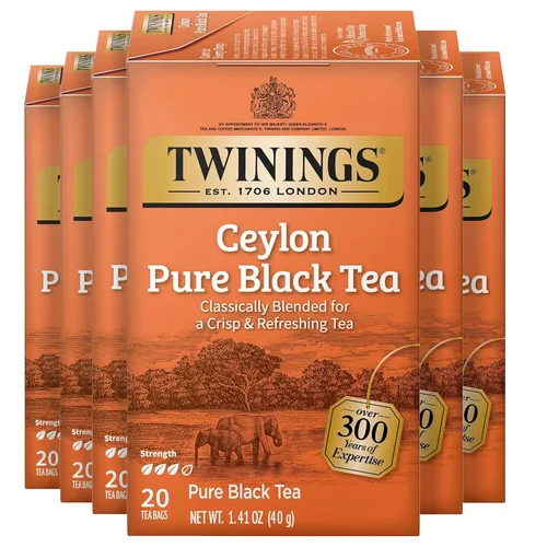 Vista 108 de Twinings Bolsas de té negro Blackcurrant Breeze envueltas individualmente, 20 unidades (paquete de 1), dulce, sabor picante, con cafeína, disfruta