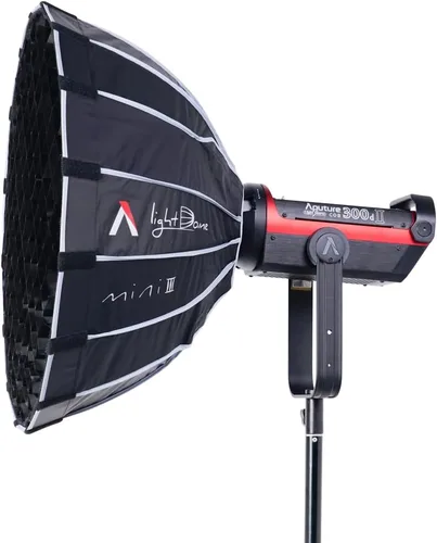 Vista 2 de Aputure Light Dome Mini III Softbox, modificador Bowens Mount Softbox con configuración de plegado rápido para luz de fotografía Aputure Amaran 100x