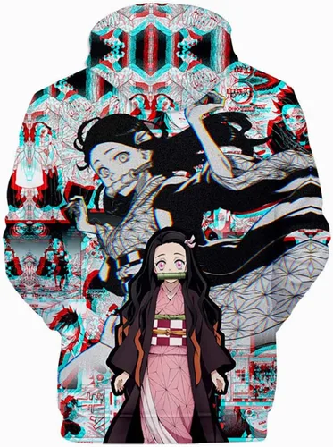 Vista 2 de Gouvplr Sudadera con capucha de anime para cosplay, sudadera con bolsillo