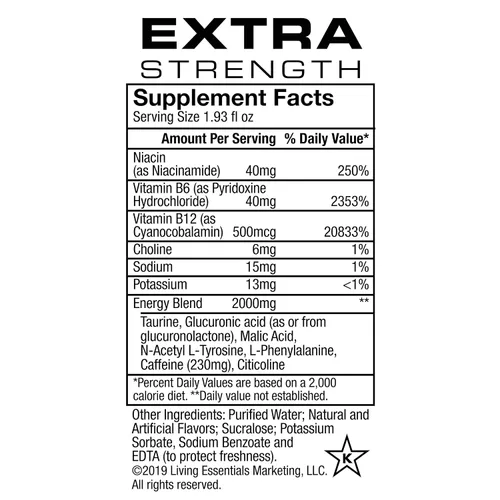 Vista 2 de 5 Hour Energy Shot - Manzana agria extra fuerte, paquete de 72 botellas de 2 onzas