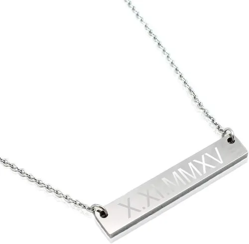 Vista 2 de AnnBijoux Personalized Nameplate Necklace for Women Coordinate Pendant Engraved Initial Name Special Message Jewelry Keepsake Jewelry Mother Gift