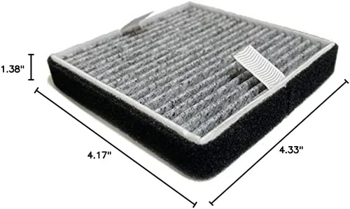 Vista 4 de Nispira Filtro de repuesto FRF105 para Febreze FHT150W OdorGrab Limpiador de aire portátil Reductor de olores, HEPA Carbon 2 paquetes