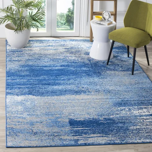 Vista 40 de SAFAVIEH Colección Adirondack Alfombra de Pasillo - 2'1" x 6', Marfil y Salvia, Diseño Abstracto Moderno, No Desprende Pelusa y Fácil Cuidado, Ideal