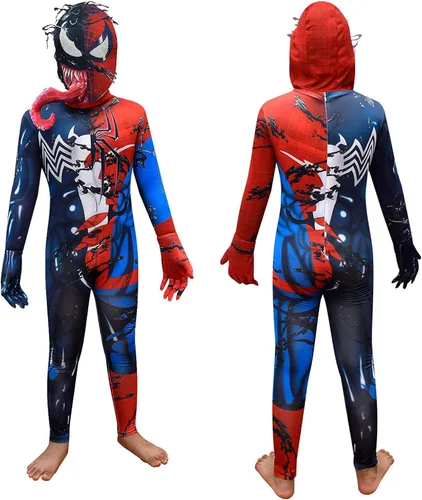 Vista 6 de YUVRAJ Disfraz de superhéroe de Halloween para niños, disfraz de monstruo para cosplay con impresión 3D