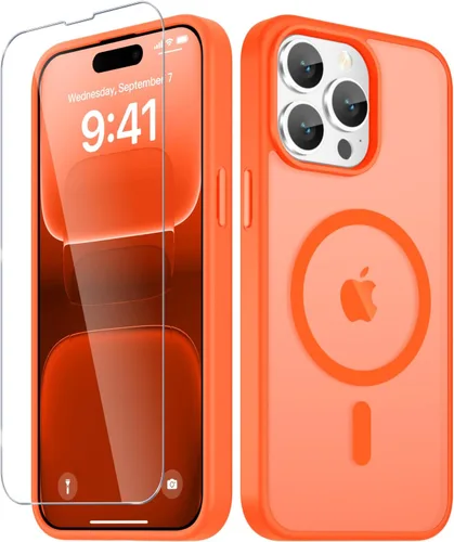 Vista 260 de Funda para Google Pixel 10 Pro XL, cubierta magnética mate, color negro Fit for MagSafe, Screen Protector included, Shockproof Military Grade