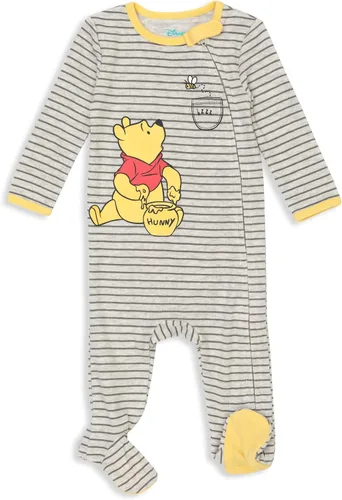 Vista 2 de Disney Winnie the Pooh Lion King Monsters Inc Pixar Toy Story - Paquete de 2 overoles Sleep N Play para recién nacidos a bebés