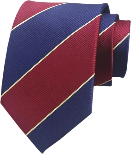 Vista 90 de Secdtie Corbata clásica de seda tejida jacquard a rayas para hombre