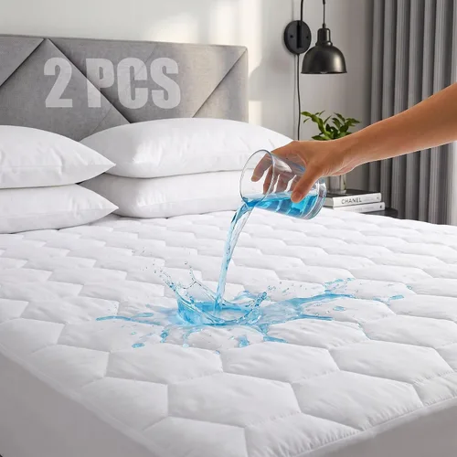 Vista 10 de Softhour - Funda de colchón acolchada de tamaño individual con mezcla de 40% Tencel de rayona de bambú y algodón, funda de colchón gruesa, lujosa