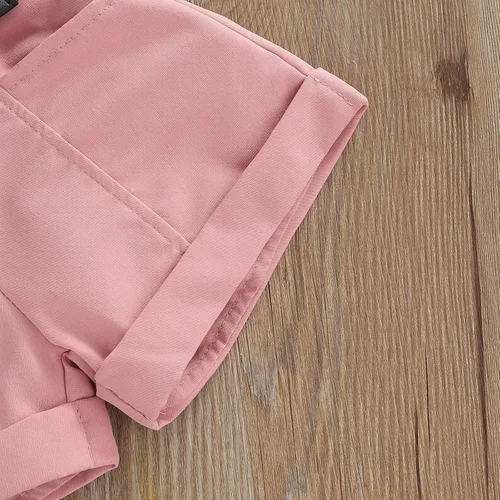 Vista 131 de TheFound Trajes de verano para niñas pequeñas, sin mangas, de punto acanalado, halter, pantalones cortos, ropa para recién nacidos, conjunto de 3