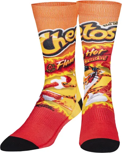 Vista 2 de Odd Sox, Calcetines divertidos para hombre, aperitivos de nachos, doritos, gueos, estampados Funyun
